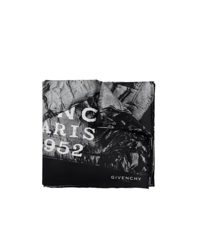 Givenchy Logo Scarf In Black
