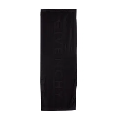 Givenchy Logo-printed Scarf In Black