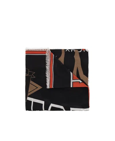 Givenchy Logo Scarf In Black