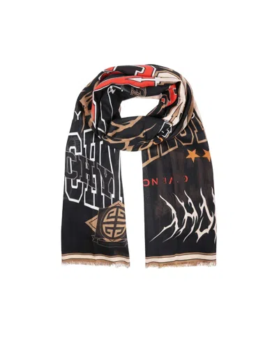 Givenchy Logo Scarf In Black
