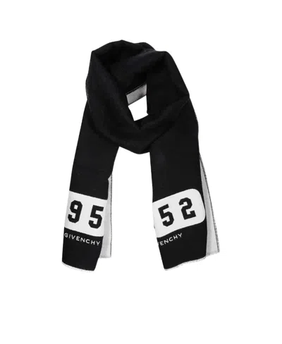 Givenchy Logo Scarf In Black