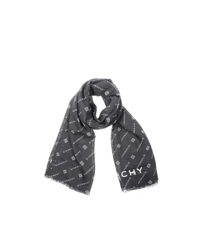 Givenchy Logo Scarf In Black