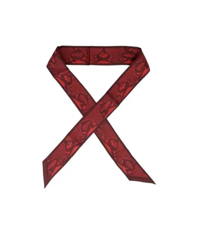 Givenchy Logo Scarf In Burgundy