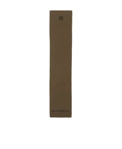 Givenchy Logo Scarf In Green