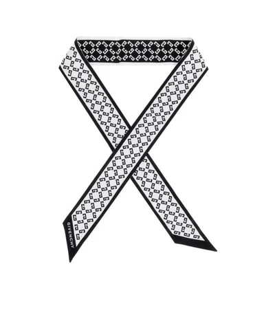 Givenchy Logo Scarf In Neutral