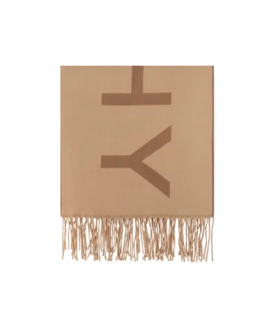 Givenchy Logo Scarf In Nude