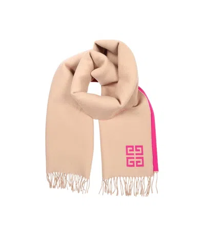 Givenchy Logo Scarf In Nude