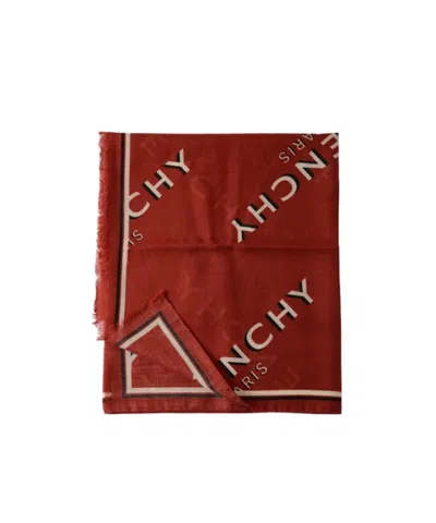 Givenchy Logo Scarf In Red