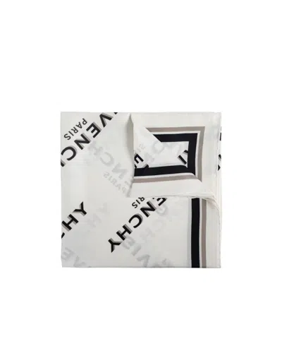 Givenchy Logo Scarf In White