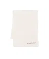 Givenchy Embroidered Logo Design Scarf In White