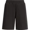 Givenchy Logo Script Cotton Sweat Shorts In Black