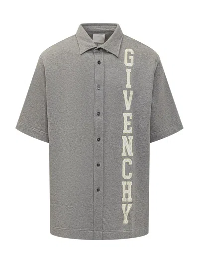 Givenchy Logo Shirt In Gray