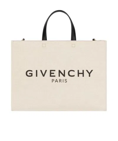 Givenchy Logo Shopper Tote In White