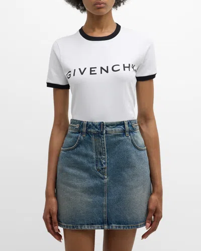 GIVENCHY LOGO SHORT-SLEEVE RINGER T-SHIRT