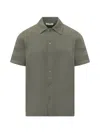Givenchy Green Regular Solid Shirt In Animal Print