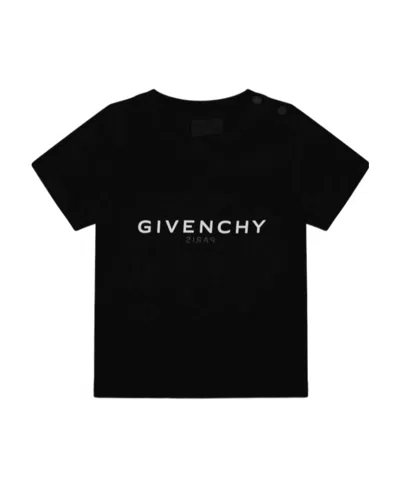 Givenchy Logo Short-sleeved T-shirt In Black