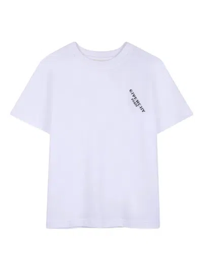Givenchy Kids' Logo Short-sleeved T-shirt In White
