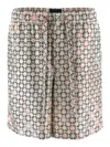 Givenchy Multicolor Monogram 72 Drawstring Pyjama Shorts In White