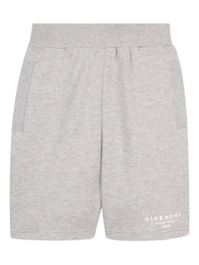 Givenchy Kids' Logo Shorts In Gray