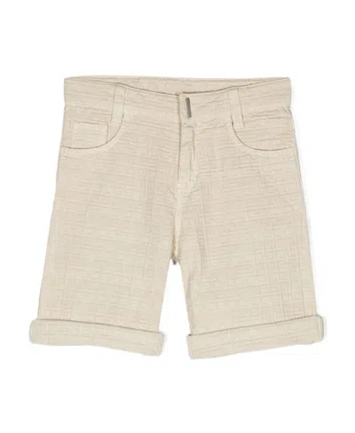 Givenchy Logo Shorts In Nude