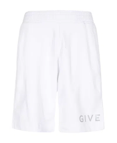 Givenchy Logo Shorts In White