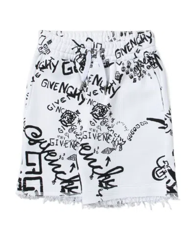 Givenchy Logo Shorts In White
