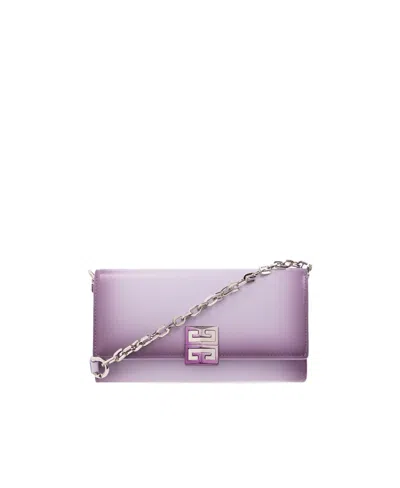 Givenchy Logo Shoulder Bag In Lavender