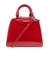 Givenchy Nano Antigona Cube Bag In Patent Leather In Red