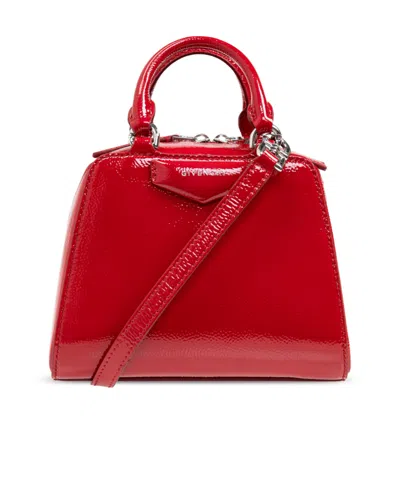 Givenchy Nano Antigona Cube Bag In Patent Leather In Multicolor
