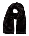 Givenchy Logo Silk Scarf In Black