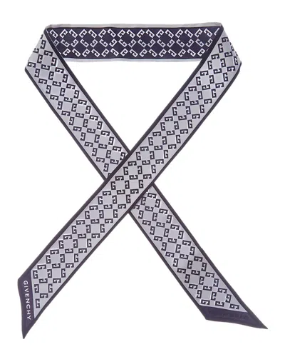 Givenchy Logo Silk Scarf In Multi