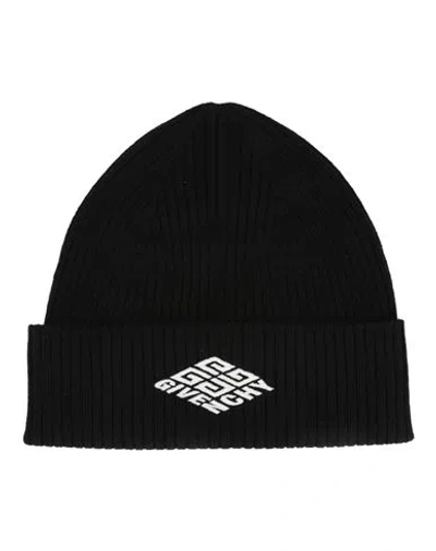 Givenchy Logo Skater Beanie Man Hat Black Size - Wool