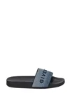 Givenchy Blue Slide Flat Pool Slides In Blue
