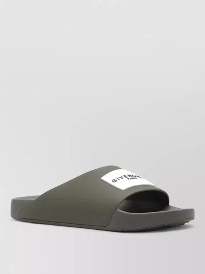 Givenchy Logo Slide Flat Sandals Dust Bag In Multi