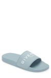 Givenchy Logo Slide Sandal In Sky Blue