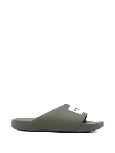 GIVENCHY LOGO SLIDE SANDALS