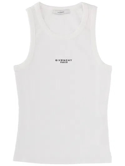 Givenchy Logo Slim Fit Tank Top In White