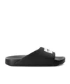 Givenchy Label Slide Flat Mules In Rubber In Multi