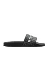 Givenchy Sandalo Slide Con Logo In Black
