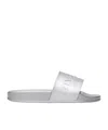 Givenchy Metallic Slide Sandal In White