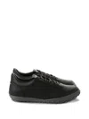 Givenchy Glide Leather Sneakers Low Top Rubber Sole In Black