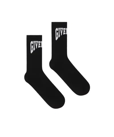 Givenchy Logo Socks In Black