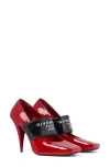 Givenchy Logo Square Toe Mary Jane Pump In Multi