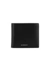 Givenchy 4g Leather Bi-fold Wallet In Black