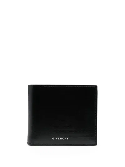 Givenchy 4g Leather Bi-fold Wallet In Black