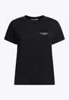 Givenchy Black Cotton Jersey Crewneck T-shirt In Black