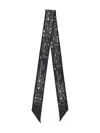 Givenchy Logo-stamp Silk Scarf In Black