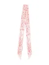 Givenchy Logo-stamp Silk Scarf In Pink