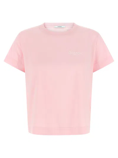 Givenchy Logo Stamp T-shirt Pink