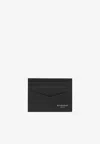 Givenchy Textured Black Wallet With Multiple Card Slots In Black